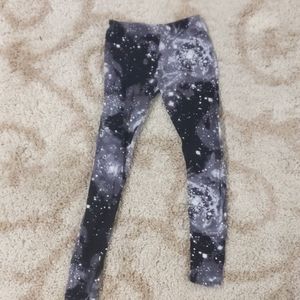 Black and White Galaxy Leggings